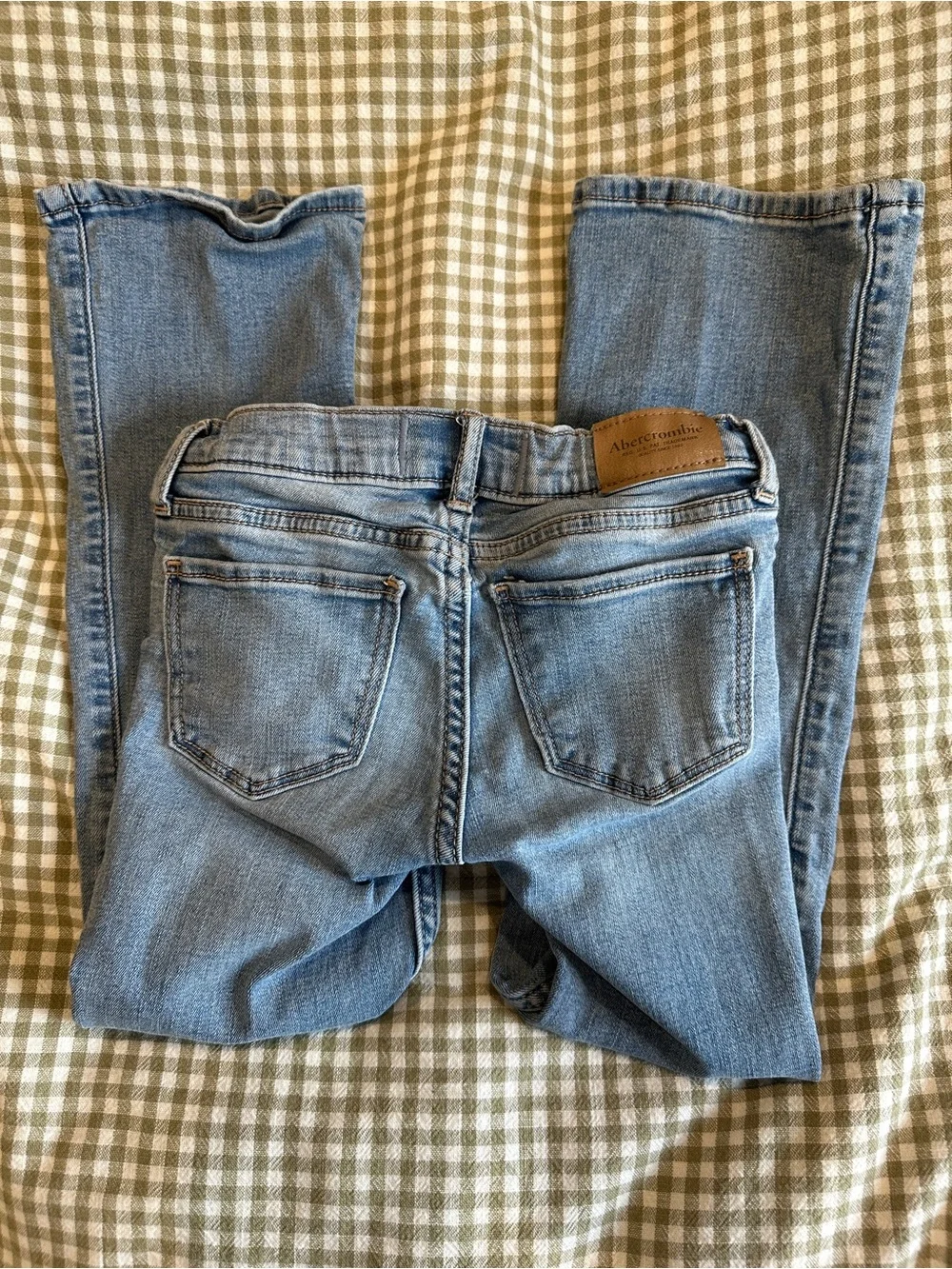 Abercrombie kids low rise bootcut jeans